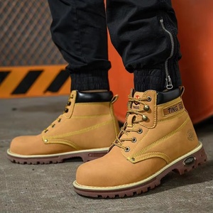 Botas Retro de Hombre de Caña Alta para Otoño e Invierno, Resistentes a las Manchas, con Cremallera y Suela Antideslizante, Calzado de Trabajo - Venta Directa de Fábrica - Product Image 3