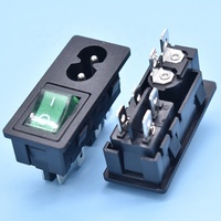 Avec éclairage 250 Volt Interrupteur à bascule Chargeur Prise/Prise/Jack/Connecteur/AC/Adaptateur/Changement