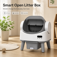 Bac à litière intelligent compatible avec toutes les litières pour chats MBC-ICB024, nettoyage facile, matériau PP, désodorisant, contrôlé par application