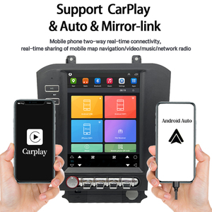 Lecteur DVD de voiture à écran vertical 9,7 pouces pour <span class=keywords><strong>Ford</strong></span> Mustang (15-20), avec lecteur multimédia vidéo sans fil, navigation GPS, BT, WiFi, DSP - Product Image 2