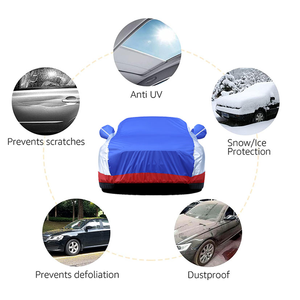 XIangta ผ้าคลุมรถกันน้ำทุกสภาพอากาศสำหรับรถยนต์อลูมิเนียม + ผ้าฝ้ายกันน้ำกันแดดคลุมรถเหมาะสำหรับรถยนต์ - Product Image 6
