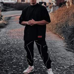 Pantalones Cargo Personalizados para Hombre, Estilo Harem, Techwear, Joggers de Secado Rápido, Múltiples Bolsillos, Pantalones de Moda Urbana - Product Image 5