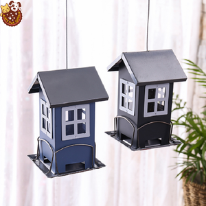 Mangiatoia per Uccelli Selvatici in Metallo da Appendere per Decorazione Giardino e Casa - Product Image 2