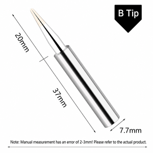 Kit de 5 pointes de soudage 907 (K, B, I, 3C, 2.4D) en cuivre sans oxygène et sans plomb, résistantes à l'oxydation, à chauffe rapide - Product Image 1