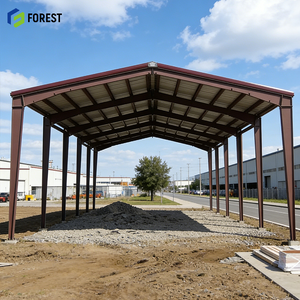 โกดังโครงสร้างเหล็ก 50X100X16 แข็งแรง ทนทาน ใช้งานได้จริง ที่พักพิงชั่วคราว ร้านซ่อมรถยนต์ ปรับแต่งได้ ทนทาน จัดส่งตรง - Product Image 1