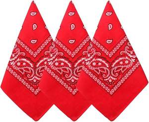 ペイズリーカウボーイバンダナバルク多目的ポリエステルヘッドバンドスカーフカーチ男性用女性ペットパーティーコスチューム - Product Image 3