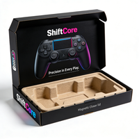 Scatola in Cartone Ondulato per Controller di Gioco, Imballaggio Robusto con Inserto per Conservare il Gamepad Cablato e Garantire il Trasporto Sicuro
