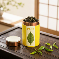 Emballage en tube de papier kraft de qualité alimentaire personnalisé, hermétique, biodégradable, boîte cylindrique en carton recyclé pour café et thé