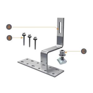 Solar Roof Mounting System Stainless Solar PV Flat Tile Roof <b>Hook</b> Commercial Solar <b>Hook</b> Solar Roof Tile <b>Hook</b> - Product Image 4