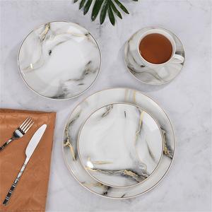 <span class=keywords><strong>Service</strong></span> de table en marbre réutilisable, bon marché, 24 pièces, 50 52 pièces, 60 pièces, 72 86, 100 pièces, <span class=keywords><strong>service</strong></span> de table - Product Image 5