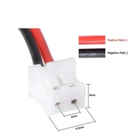 Batterie polymère au lithium rechargeable PUJIMAX 103450 Lipo 3.7V 2000mAh avec prise PH 2.0mm 2 broches pour casque Bluetooth MP5