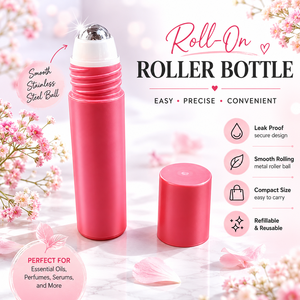 Botella <span class=keywords><strong>de</strong></span> PP <span class=keywords><strong>de</strong></span> 15ml 20ml Personalizada para Aceite Esencial, Botella <span class=keywords><strong>de</strong></span> Plástico con Rodillo para Crema <span class=keywords><strong>de</strong></span> Ojos, con Bola Metálica - Product Image 1