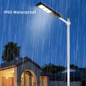 Nouvelle conception IP65 100W/150W/200W Lampe solaire LED tout-en-un en plastique ABS étanche pour rue, route, 6500K, télécommande, CE - Product Image 5