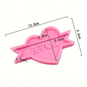 Moule en silicone 3D en forme de cœur pour dentelle de sucre, chocolat, ou queue de sirène en fondant, outils de pâtisserie OEM/ODM - Product Image 2
