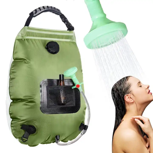 Bolsa de viaje para acampar al aire libre, bolsa de ducha para acampar solar con manguera y cabezal de ducha conmutable de encendido y apagado - Product Image 1