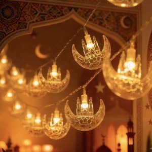 1.5M Star Moon <b>String</b> <b>Battery</b> <b>Operated</b> Indoor Twinkle <b>Lights</b> for Ramadan Kareem and Eid Mubarak Decoration - Product Image 2