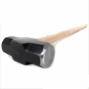 Wholesales Professional Custom Hand Tool Oak Wood Handle 3lb Stoning Sledge Power Hammer /granite hammer