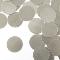 Offre Spéciale personnalisé sans frais de moule ébauches d'estampage en métal disque rond anodisé petite plaque de laiton en acier en aluminium bricolage pour étiquette de charme artisanale