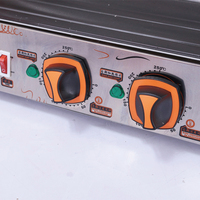 Machine à griller les hot-dogs et les saucisses en acier inoxydable électrique commerciale, machine à rôtir les saucisses de cuisine à 7 rouleaux