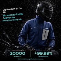 Imperméable de moto et de cyclisme pour garçons Blue Lion 2026, nouveau, léger, imperméable IPX4, en nylon 190T, livraison séparée détachable