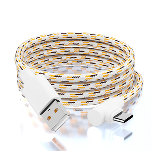 Chất Lượng Cao Điện Thoại Di Động Dài Nhanh Chóng Sạc Dây USB Một Để USB C Bện Loại C Sạc Cáp Góc Phải - Product Image 2