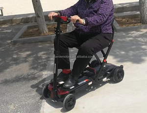<span class=keywords><strong>Precio</strong></span> de fábrica, Scooter Eléctrico jokky plegable de cuatro ruedas para adultos con asiento grande, scooter de movilidad plegable - Product Image 4