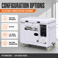 Générateur diesel 9KW super silencieux, refroidi par air, démarrage électrique, OEM ODM CE EPA EAC ISO pour usage domestique, commercial et de secours sur site