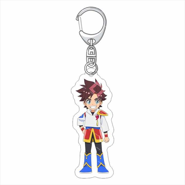 Anime Character Tsubura Tsurugi Ryujinmaru Ryunryun Tenbu Kakeru Keychains Legend of Demon God Creation Keyring