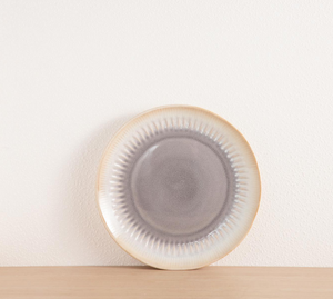 Customizable Vintage Grey Beige Gradient Ceramic <b>Dinner</b> <b>Set</b>, Embossed Stoneware Tableware, Bulk Wholesale Modern Kitchen Gift - Product Image 3