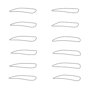 Chính Xác Bán Vĩnh Viễn Trang Điểm <span class=keywords><strong>Stencils</strong></span> Kit Nhựa Tốt Nhất Lông Mày Công Cụ Thiết Kế Thước Đo Lông Mày Định Hình Thẻ Thiết Kế - Product Image 6