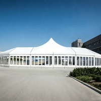Tente de réception extérieure insonorisée de qualité supérieure, blanche, imperméable, auvent solaire, chapiteau de fête
