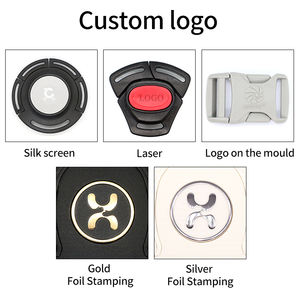 KJM изготовленный на заказ логотип Pom переработанная 3-х точечная пряжка для ремня безопасности пластиковая Центральная быстросъемная Пряжка для детской коляски - Product Image 5