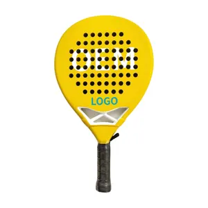 Top xếp hạng chất lượng tùy chỉnh nhà sản xuất thương hiệu chuyên nghiệp sợi carbon padel Vợt Tennis Paddle Racket