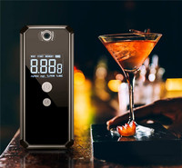 Alat Tes Alkohol Digital Portabel dengan Sel Bahan Bakar, Breathalyzer Akurasi Tinggi, Detektor Alkohol untuk Penggunaan Keluarga