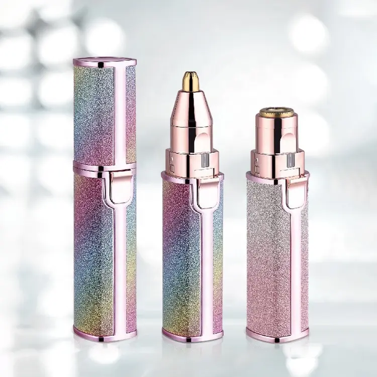 Оптовая продажа usb Перезаряжаемый 2 в 1 эпилятор для волос мини электрический триммер для удаления волос бровей