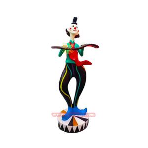 Jardín al aire libre Parque infantil Calle Escultura Adornos Personaje de dibujos animados <span class=keywords><strong>Payaso</strong></span> Estatua en resina de fibra de vidrio para decoraciones al aire libre - Product Image 1