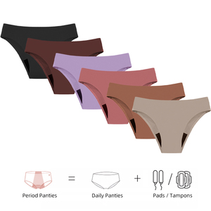 Taglie forti <span class=keywords><strong>senza</strong></span> <span class=keywords><strong>cuciture</strong></span> <span class=keywords><strong>costume</strong></span> <span class=keywords><strong>da</strong></span> <span class=keywords><strong>bagno</strong></span> 4 strati a prova di perdite assorbenti <span class=keywords><strong>senza</strong></span> tovaglioli mestruali pantaloni <span class=keywords><strong>da</strong></span> <span class=keywords><strong>bagno</strong></span> <span class=keywords><strong>da</strong></span> donna - Product Image 3