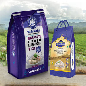 Sacs d'emballage pour riz en gros pour 2 kg 5 kg 10 kg Sacs d'emballage pour riz en plastique à fermeture latérale Sacs de riz classique au <span class=keywords><strong>jasmin</strong></span> de 1 kg avec poignée - Product Image 6