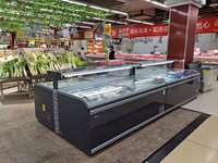 Congélateur commercial en îlot Kenkuhl à coffre profond pour supermarché