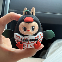 Vente en gros de figurines originales POP MART Dear Birds Series - Boîte mystère de parfum pour voiture Hirono/Dimoo/Skullpanda/Labubu - Boîte mystère POP MART