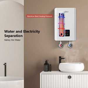 Chauffe-eau électrique sans réservoir Anlabeier 8 kW, élément chauffant en acier inoxydable, tactile, étanche IPX4, économie d'énergie, chauffage rapide - Product Image 6