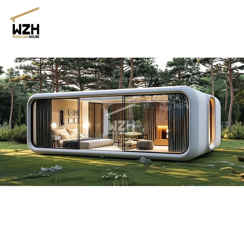 Casa de contêiner inovadora casa pequena de 20 40 pés pod casa de jardim pod inteligente