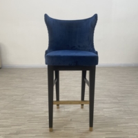 Tabourets de bar modernes en bois de chêne et plastique pour usage commercial dans les restaurants, les hôtels, les salles à manger et les parcs