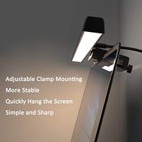 Lampe de table de bureau à écran tactile réglable alimentée par USB LED Lampe de bureau pour ordinateur portable Barre lumineuse pour écran de lecture à intensité variable