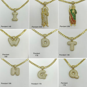 Xp100065 xuping joyería elegante simple 14K oro Jesús colgante fino cristal colgante para collar y letra colgante - Product Image 3