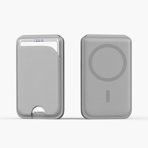 Магнитный держатель для кредитных карт и паспортов из искусственной кожи с функцией поиска AirTag, беспроводной зарядкой и трекером для путешествий Travel 7 - Product Image 4