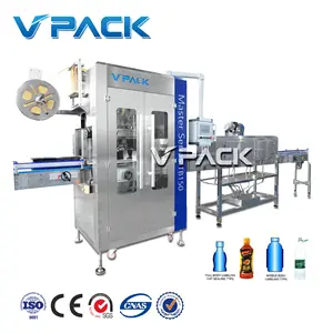 Automatic heating bottle shrink sleeve Labeling Machine /Shrink sleeve applicator with steam tunnel for disposable bottles