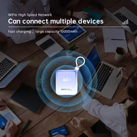 Powerbank dengan Router Saku Wi-Fi 4G LTE 300Mbps dan Baterai 10000mAh dengan Slot Kartu SIM, Plug and Play