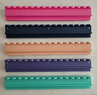 Supports de mahjong de luxe bleu foncé avec poussoir, ensemble américain 4 pièces, supports en bois pour mahjong, 20''