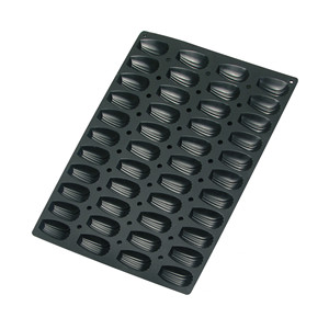 Stampo per Madeleine con 44 Cavità, Utensile da Pasticceria Nero - Product Image 1
